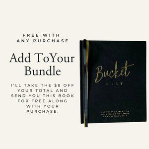 😃 Free With Any Purchase Bucket List Book Goal Setter Notebook Journal